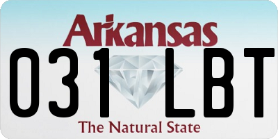 AR license plate 031LBT