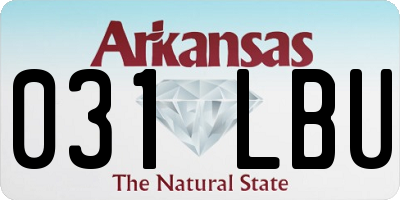 AR license plate 031LBU
