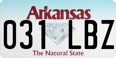 AR license plate 031LBZ