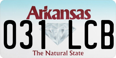 AR license plate 031LCB