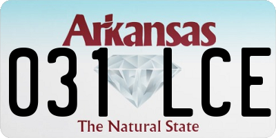 AR license plate 031LCE