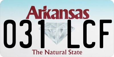 AR license plate 031LCF
