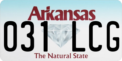 AR license plate 031LCG
