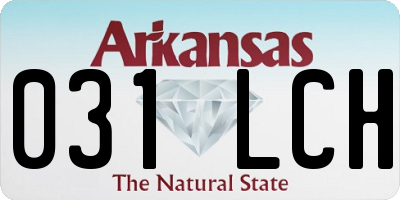 AR license plate 031LCH