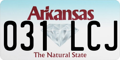 AR license plate 031LCJ