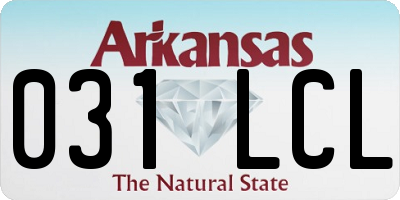 AR license plate 031LCL