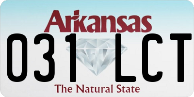 AR license plate 031LCT