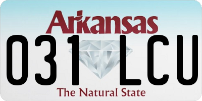 AR license plate 031LCU