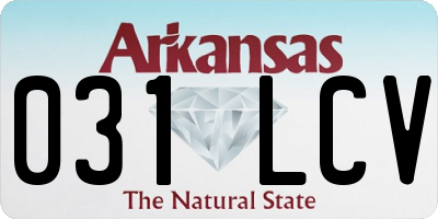AR license plate 031LCV