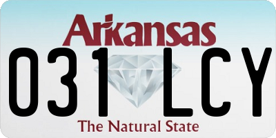 AR license plate 031LCY