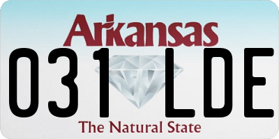 AR license plate 031LDE
