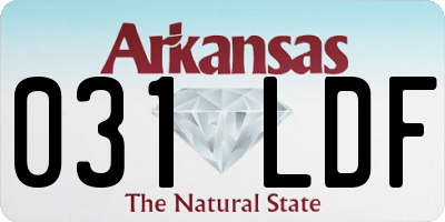 AR license plate 031LDF