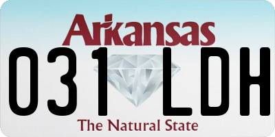 AR license plate 031LDH