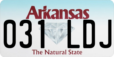 AR license plate 031LDJ
