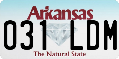 AR license plate 031LDM