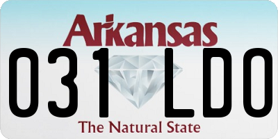 AR license plate 031LDO