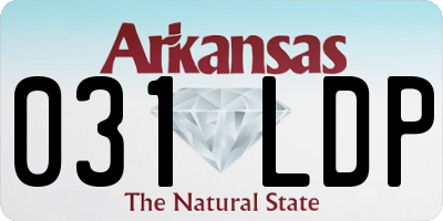 AR license plate 031LDP