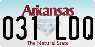 AR license plate 031LDQ