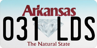 AR license plate 031LDS