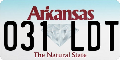 AR license plate 031LDT