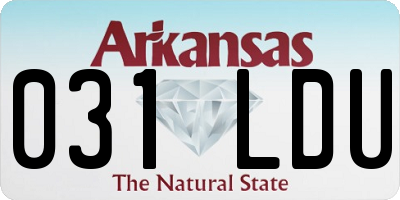 AR license plate 031LDU