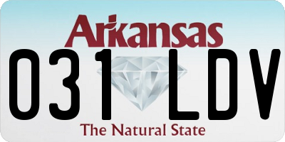 AR license plate 031LDV