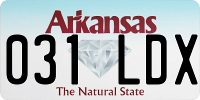 AR license plate 031LDX