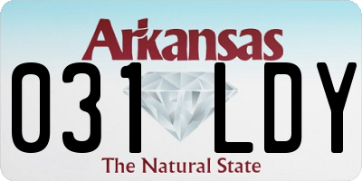 AR license plate 031LDY