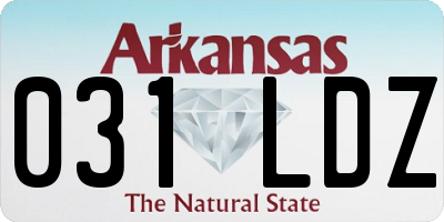 AR license plate 031LDZ