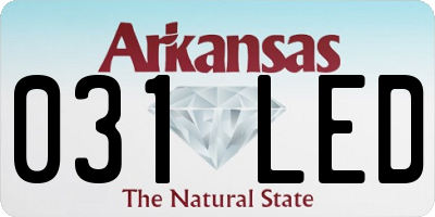 AR license plate 031LED