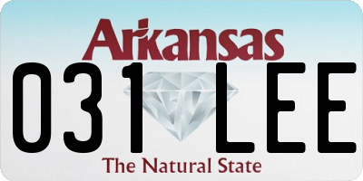 AR license plate 031LEE
