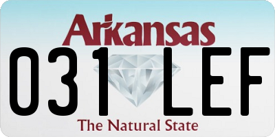 AR license plate 031LEF