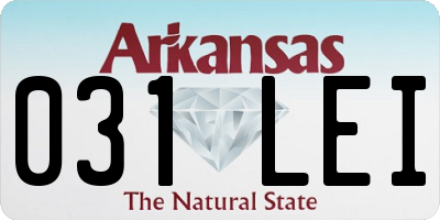 AR license plate 031LEI