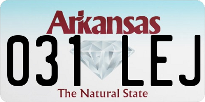 AR license plate 031LEJ
