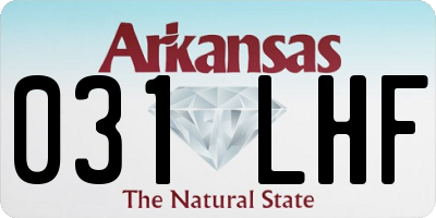 AR license plate 031LHF
