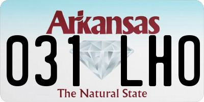AR license plate 031LHO
