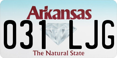 AR license plate 031LJG