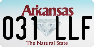 AR license plate 031LLF