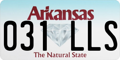 AR license plate 031LLS