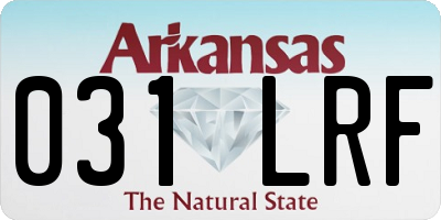 AR license plate 031LRF