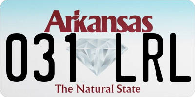 AR license plate 031LRL