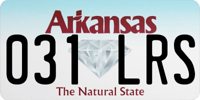 AR license plate 031LRS