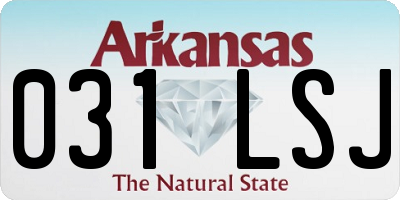 AR license plate 031LSJ