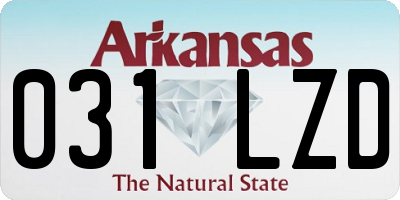 AR license plate 031LZD