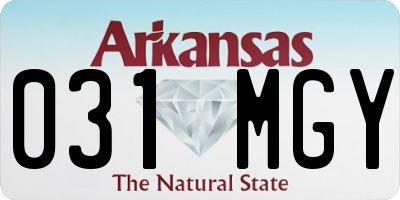 AR license plate 031MGY