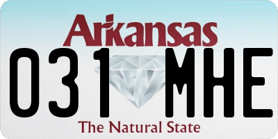 AR license plate 031MHE