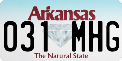 AR license plate 031MHG