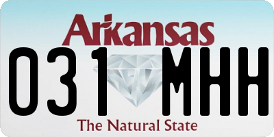 AR license plate 031MHH