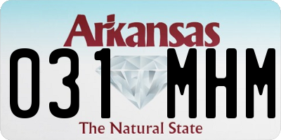 AR license plate 031MHM