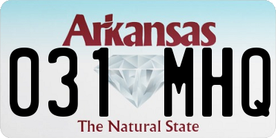 AR license plate 031MHQ
